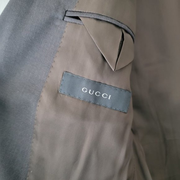 Gucci Blazer (Wool, Brown) - Small - Picture 4 of 6